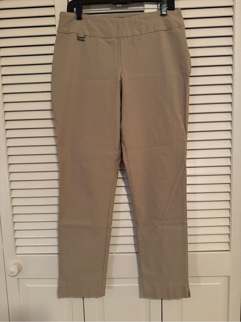 Peck & Peck Tan Straight-Leg Women's Pants